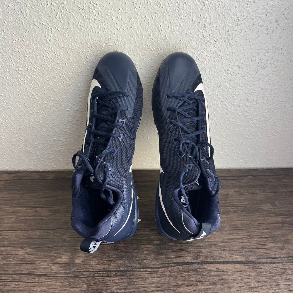 NEW Nike Alpha Menace Pro Low TD College Navy White Football Cleats Men’s 15 - Picture 8 of 10